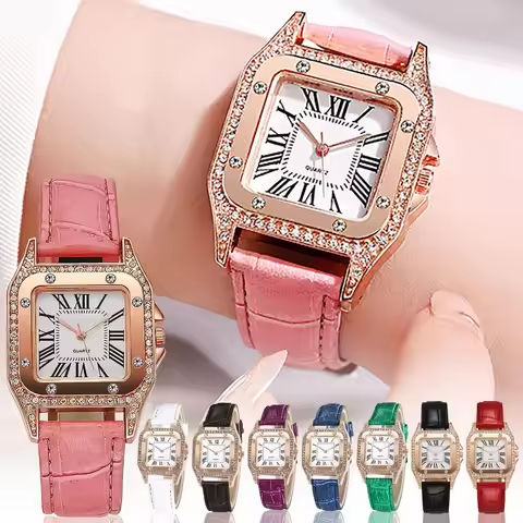 Top Brand Elegant Women Leather Strap Watch Casual Ladies Quartz Wristwatch Female Bracelet With Watch Set Clocks Reloj Mujer https://tinyurl.com/28hro7qa