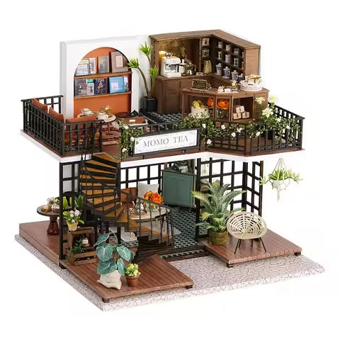 MINI DIY Doll House Handmade 3D Puzzle Making Building Model Kit Assembly Room Toys Wooden Crafts DollHouses Birthday Gifts https://tinyurl.com/2aqe22a7
