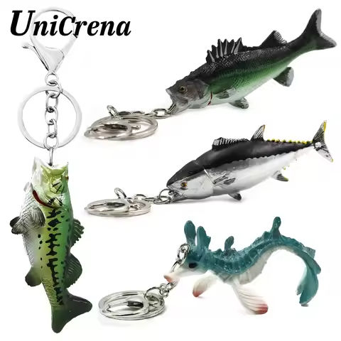 Fish Keychain Creative Handmade Fish Model Key Ring Trout/Snapper/Tuna/Salmon/Bass Keychain Fishing Themed Key Holder Accessory https://tinyurl.com/2dyh4ld2