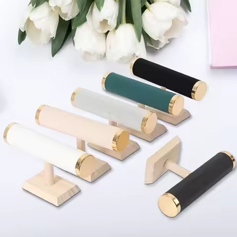 Solid Wood Single Layer Metal Cover Bracelet Holder Packaging supplies jewelry display jeweler organizer woman https://tinyurl.com/2cfmllwc