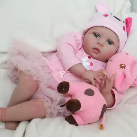Realistic Reborn Baby Dolls Real Looking Lifelike for Girls 22 Inch Handmade Weighted Newborn Silicone Doll with Giraffe Toy Gif https://tinyurl.com/2yu2w77o