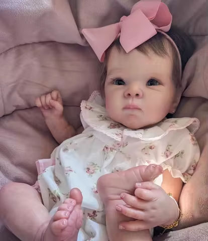50cm Cuddly Bettie Bebe Reborn Doll With Rooted Hair Soft Cloth Body High Quality Painted With Visible Veins Reborn Doll https://tinyurl.com/2bevxzhc
