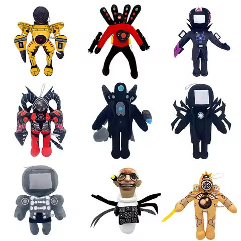 Skibidi Toilet Bosses  Titan  TV Man Cameraman Plush Toys  for Fans and Friends Beautifully Stuffed Animals Doll Christmas Gift https://tinyurl.com/24o424cl