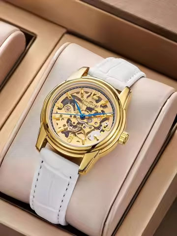 LONGLUX automatic watch fashion cute mechanical wristwatches dainty elegant waterproof luxury gifts for girlfriend women watch！ https://tinyurl.com/2a66exel