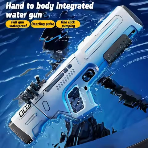 New Pulse Electric Continuous Shooting Water Gun Powerful Water Spray Light Large Capacity Self-priming Children’s Summer Toy https://tinyurl.com/2bkbor9y