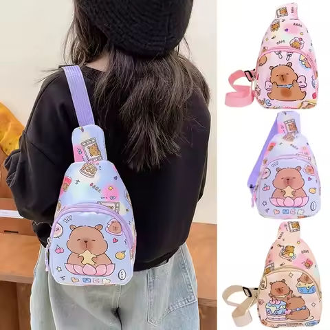 Capybara Backpack Cute Doll Stuffed Bag Multifunctional Storage Bag Capybara Chest Bags Home Decoration Shoulder Messenger Bags https://tinyurl.com/26ktu2fy