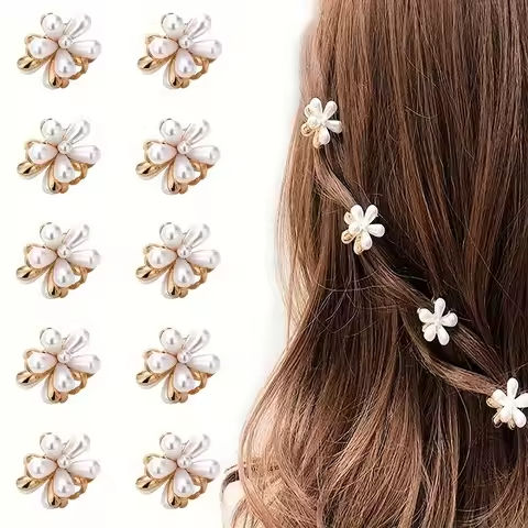 6pcs 3pcs 1pc Kids Women Girls Flower Shaped Hair Grab Clips, Faux Pearl Decorative Hair Barrettes Hair Decoration Accessories https://tinyurl.com/2877rbvc