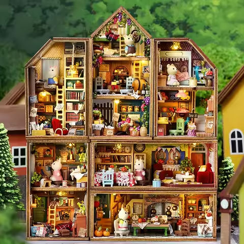 Doll House Miniature 3D Puzzle Toys For Children Handmade Assembly Models For Girls Teenagers And Boys 12+Birthday Gifts https://tinyurl.com/2yyp8hwj