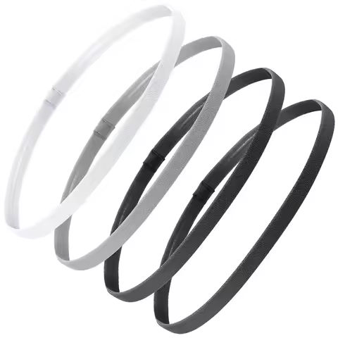 4 Pieces Solid Thicken Non-Slip Elastic Sports Outdoor Headbands Hair Headbands for Men Exercise Hair Bands Sweatbands for Women https://tinyurl.com/2ch5xx5w