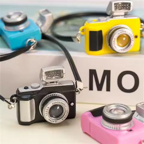 Mini Doll Camera Model with Flash Leather Lanyard Idol Cotton Doll Camera DIY Toy Dress Up Accessories Wholesale Retail https://tinyurl.com/2btnn4dx