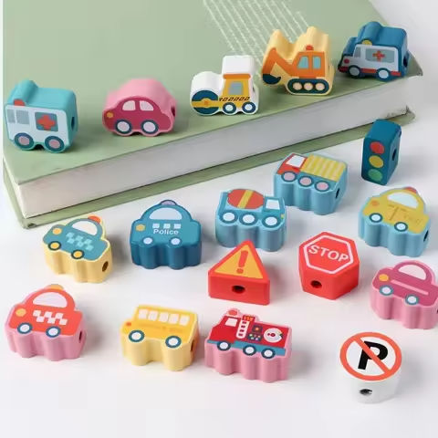 Kids Montessori Wooden Lacing Toy DIY Wooden Beads For Children Cartoon Animals Fruit Letter Digital Beads Threading Toys Gifts https://tinyurl.com/2afb3ge2