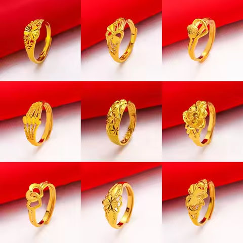 Adjustable Open Ring with Lucky Bead for Women (24K AU999) – 3D Rotatable Gold Bead, Matte Band, Daily Commute, Simple Fluidity https://tinyurl.com/25xaey54