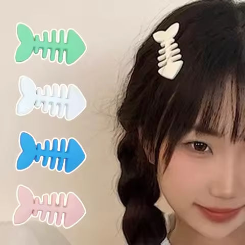 Matte Fishbone Hair Clip for girls Small Barrettes Bangs Side Clips For Women Cute Hairpins Headdress headwear Hair Accessories https://tinyurl.com/25wx46k4