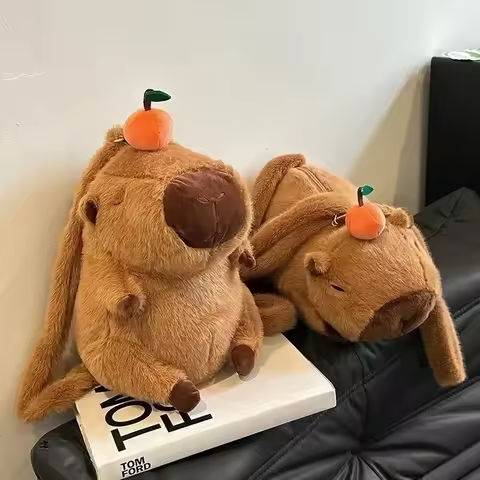 Capybara Plush Backpack Kawaii Fashion Plushie Doll Fur Bag Children’s Bag Shoulder Bag Mini Knapsack Bags Gifts For Girlfriend https://tinyurl.com/2acshk6a