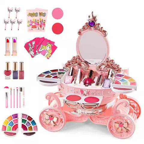 Simulation Cosmetics Set Girl Makeup Toys Baby Pretend Play Nail Polish Lipstick Accessories Doll For Children Toys 3 Years Gift https://tinyurl.com/24xflnog