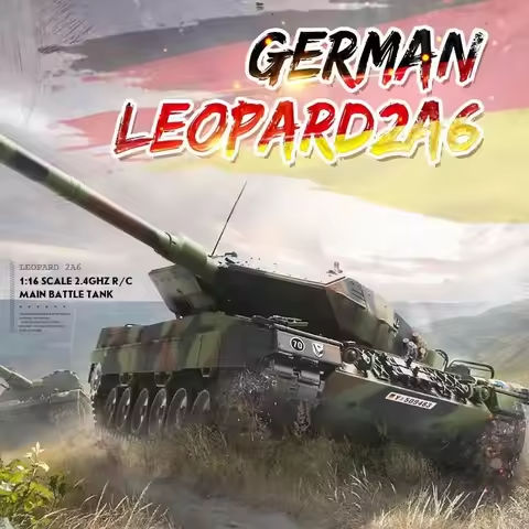 Henglong 3889-1 Tank 1:16 German Leopard 2A6 Heavy Remote Control Tank Smoke Toy Th17602 Rc Model Large Combat Vehicle https://tinyurl.com/29z544zd