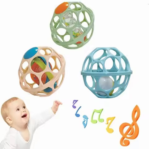Baby Hand Rattle Soft Ball Toys Newborn Grasping Teethers Hand Bell Sensory Toys Kids Educational Toys for 0-12 Months Baby https://tinyurl.com/2b9ur2ss