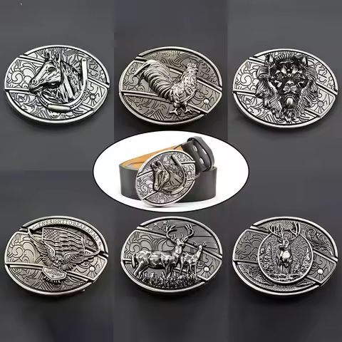 Vintage Metal Belt Buckle For Men Punk Western Cowboy Waist Strap Stylish Engraved Animal Buckle Novelty Buckles Accessories https://tinyurl.com/28dlcp7y