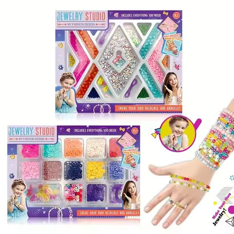 Beaded Bracelet Craft Set – Girl DIY Jewelry Making Set, Birthday, Halloween, Christmas Festival Gift https://tinyurl.com/2c5j2a3k