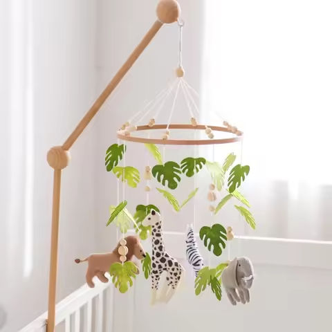 Baby Crib Mobile Rattle Toy For 0-12 Months Cartoon Felt Forest Animal Bed Bell Hanging Wooden Bracket Mobile Newbaby Rattle Toy https://tinyurl.com/27mlpg2a