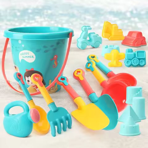 Beach Toys for Kids Sand Set Sand Bucket Beach Shovel Toys for Toddlers Summer Beach Game Children Toys Water Play Tools https://tinyurl.com/286j8fpm