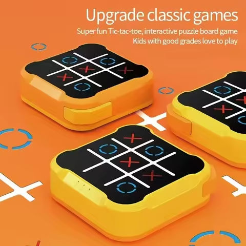 3 in 1 Tic Tac Toe Board Game Children Electronic Toy Gifts Crosses Game Memory Training Portable Travel Games for Kids Adult https://tinyurl.com/2butke4r