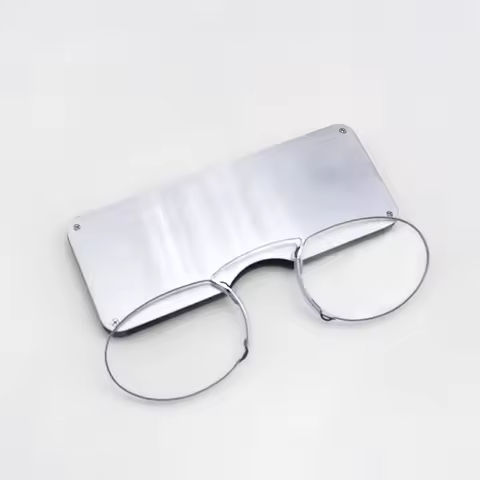 2024 Titanium Mini Reading Glasses Clip Nose Round Optical Glasses With Box Wallet Portable Prescription Eyewear Degree 1 To 3 https://tinyurl.com/2dgm4zrj