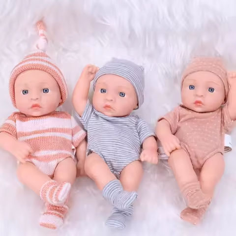 New Silicone Reborn Dolls 20cm Reborn Baby Doll Mini Soft and Full Body Silicone Reborn Toddler Doll Baby Doll For Girls https://tinyurl.com/25h5ybq6