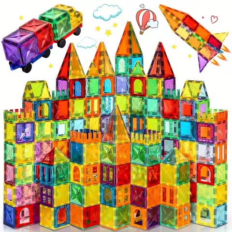 Magnetic Tiles for Kids Ages 3-5 4-8 Magnet Toys for 3 4 5 6 7 8+ Year Old Boys Girls Toddlers Magnetic Building Blocks Preschoo https://tinyurl.com/2c29mbrk