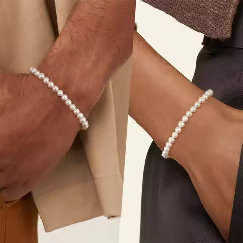 Simple Retro Imitation Pearls Bracelet For Women Stretch Acrylic Bead Men Bracelet Fashion Party Jewelry Pearl Wristband Gift https://tinyurl.com/277ln2xb