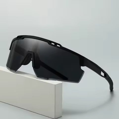 New Outdoor Fashion Riding Windproof Glasses With Large Frame Integrated Uv Protection Sports Sunglasses 3254 https://tinyurl.com/2bpta7ab