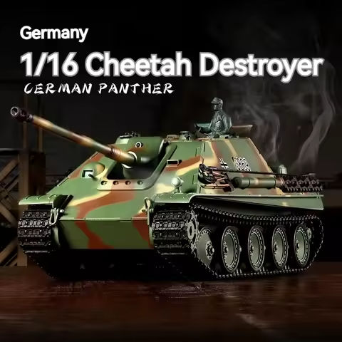 Henglong Remote-Controlled Tank, German Cheetah Heavy-Duty Multifunctional Real Battle Competitive Simulation Tank Model Toy https://tinyurl.com/297zhqwq