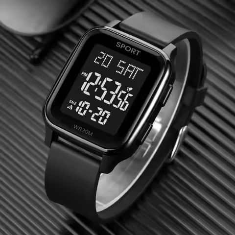 YIKAZE Sports Watch for Men Waterproof Multifunction Electronic Watch Ultra-thin Men’s LED Digital Wristwatch for Man Student https://tinyurl.com/24dmt6dw