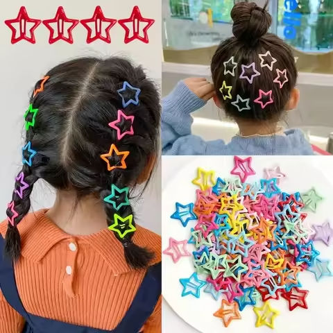 20pcs Colorful Star BB Hair Clips Adorable Hair Decoration for Girls and Kids Lovely Barrettes and Headwear Accessories https://tinyurl.com/29grvahp