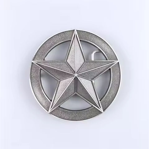 Antique Silver Circle Star Belt Buckle Gurtelschnalle Boucle de ceinture also Stock in US BUCKLE-T010AS Free Shipping https://tinyurl.com/2yq3camd