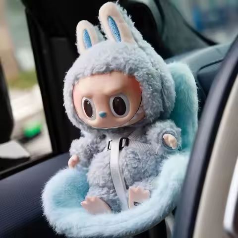 15-17cm doll Seat  Labubu carseat Safety Seat Cute Doll Air Outlet Aromatherapy decoration high-grade Car Interior Decoration https://tinyurl.com/2aam95uh