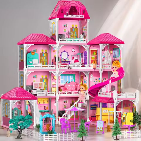 Pretend Play Villa Kids Toys For 3-8 Ages Girls 12 Rooms Doll House With 2 Dolls And Accessories Slide Birthday Gifts For Girls https://tinyurl.com/23d2ayfr