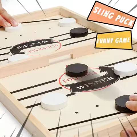 Fast Sling Puck Board Game Table Hockey Foosball Winner Party Family Interactive Toys For Children Adult Desktop Battle Gifts https://tinyurl.com/26wtk69y