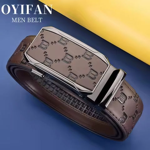 Luxury Men’s Belt Genuine Leather Belt Men Adjustable Automatic Belt, Men’s Business Belt Fashion Designer Belt for Men https://tinyurl.com/27p7735y