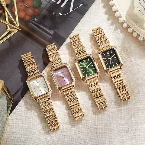 2025 Hot Brand Stainless Steel Strap Watch Women Luxury Gift Quartz Wristwatch Student Fashion Simple Square Quartz Watches https://tinyurl.com/24ep3jwm