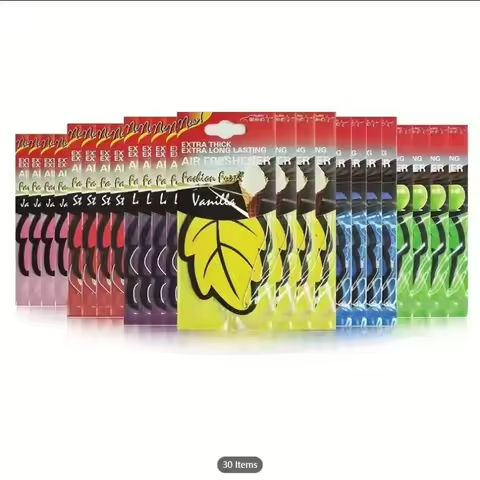6/12pcs Leaf Shape Car Air Freshener Natural Scented Tea Paper Auto Hanging Vanilla Perfume Fragrance Accessories Interior https://tinyurl.com/2abkp4je
