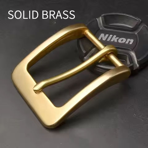 1Pcs 40mm Pure Brass Copper Pin Buckle Belt Head Carved Men Women Buckles DIY Leather Crafts Accessory for 38-39mm Belts https://tinyurl.com/2djp7ndj