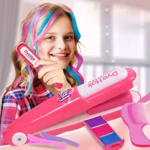 DIY Color Hair Stick Set Girl Toy Washable Hair Chalk Set Toy Temporary Bright Hair Dyeing Chalk Comb Set Children’s Toy https://tinyurl.com/25pqotj7