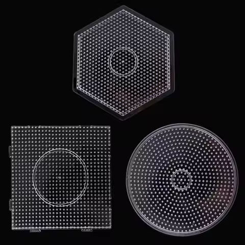 7 Types 5mm Practical PE Clear Square Melting Bead Large Pegboards Board Circle Puzzles Beads Template For Fuse Bead https://tinyurl.com/2xrwb9uq