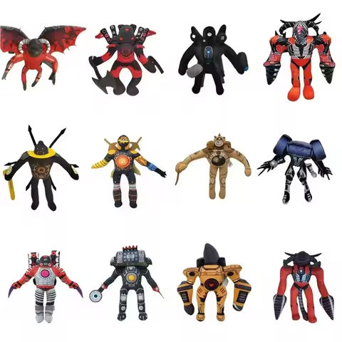 Newest Skibidi Toilet Clockman Titan TV Man Speakerman Plush Toys Horror Game Cartoon Stuffed Doll Kids Birthday Christmas Gifts https://tinyurl.com/2y6n74ty
