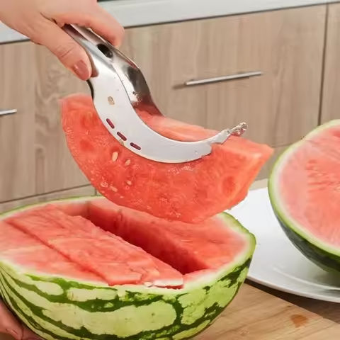 Stainless Steel Windmill Watermelon Cutter Artifact Salad Fruit Slicer Cutter Tool Watermelon Digger Kitchen Accessories Gadgets https://tinyurl.com/28m46xal
