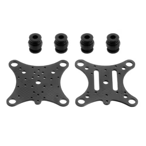 Carbon Fiber Anti-vibration Plate with Rubber Balls for DJI Phantom 1 2 FPV Drone Quadcopter Gimbal Mount with Mobile Phone Clip https://tinyurl.com/23zn6htn