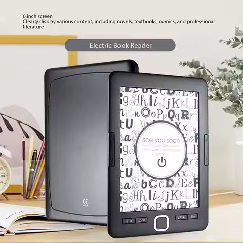 Portable 6 Inch Ink Screen Electric Reader Text Highlighting Digital Electric Book Reader Clear Display for Home for Commuting https://tinyurl.com/248oykff