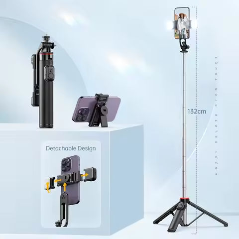 Auto Face Tracking Tripod No App Smart Shooting Stand Built-In Fill Light Follow-up Gimbal Stabilizer for Tiktok Video Recording https://tinyurl.com/26pj3nhq