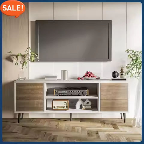 VASAGLE TV Stand for TVs up to 65 Inches, Farmhouse Entertainment Center with Sliding Barn Doors, TV Console Table https://tinyurl.com/28cu65tt